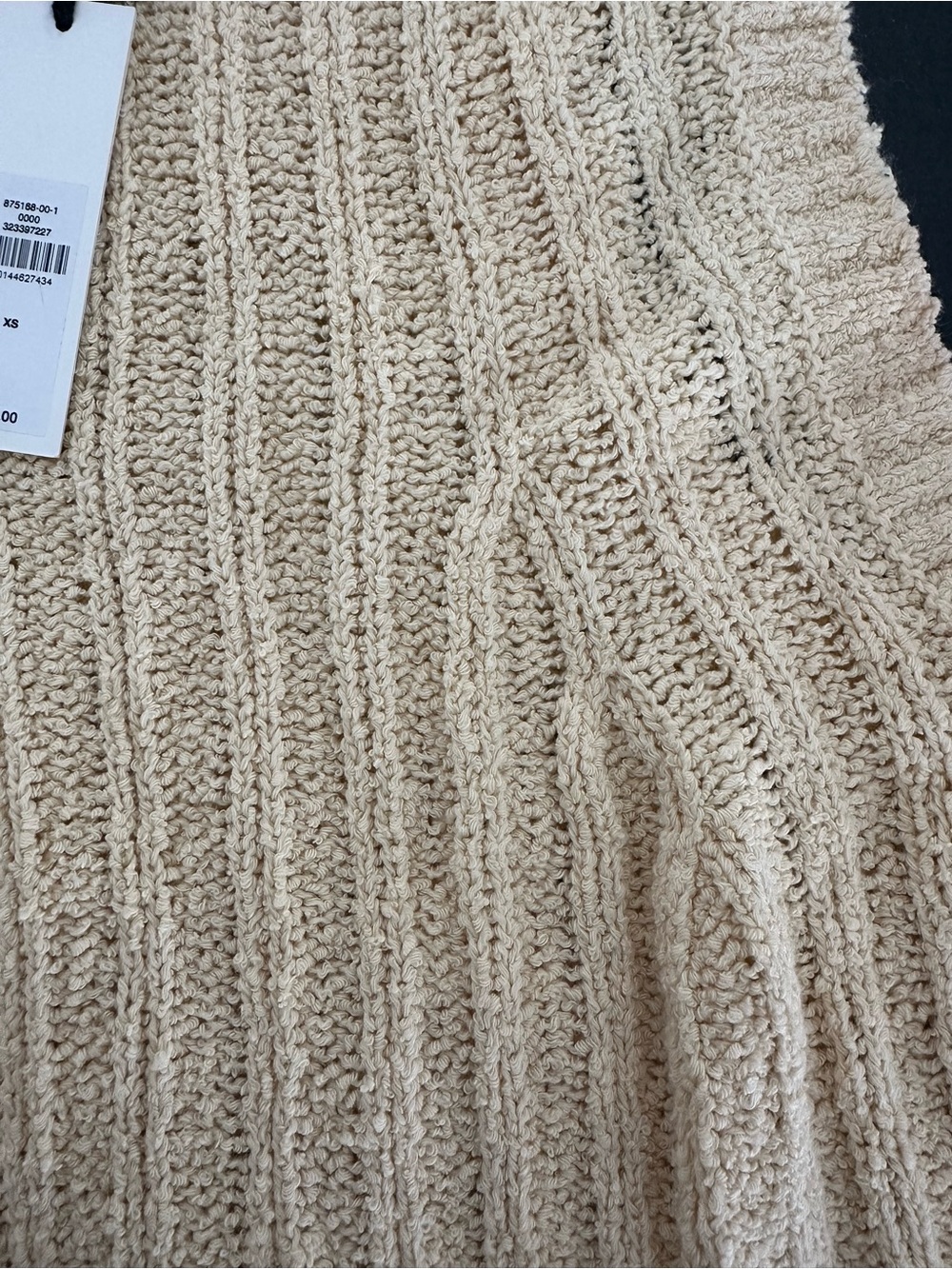 Banana Republic Cream Ribbed Knit Tank & Skirt Set - Picture 6 of 7